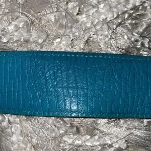 COPY - Pre loved Gucci belt monogram with teal leather Gucci | Accessories | Copy Pre Loved Gucci Belt Monogram  main image 2